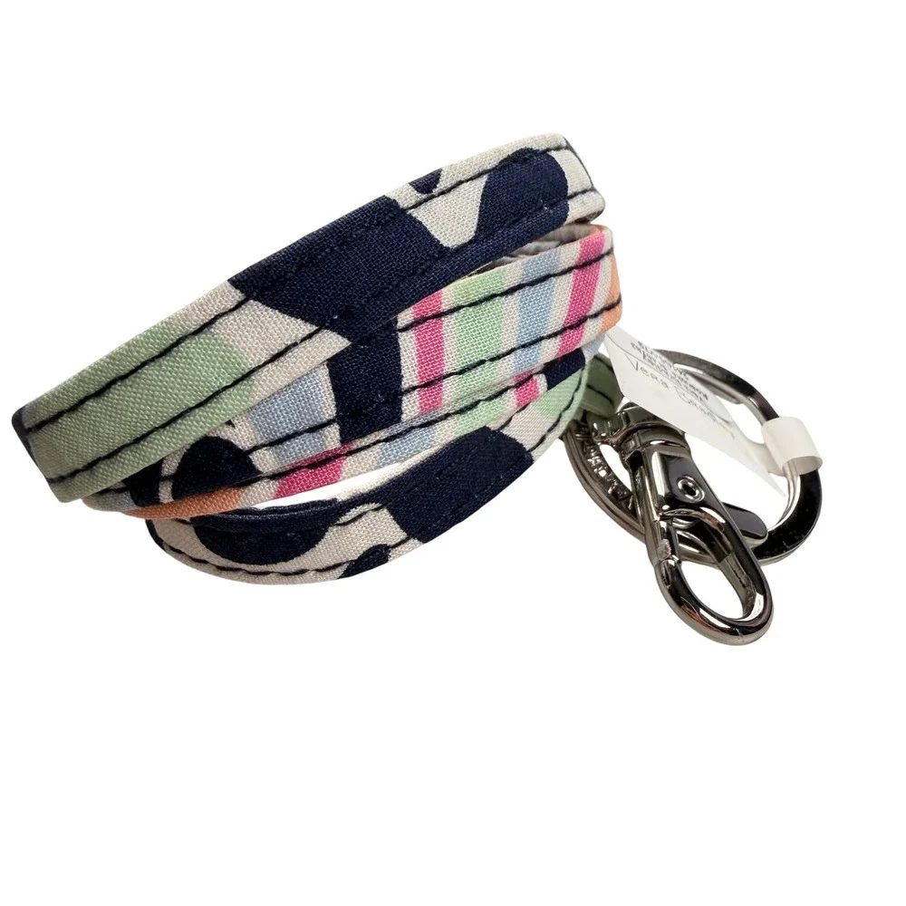 Vera Bradley Lanyard Mod Paisley Floral Geometric Keychain School Office Nurse